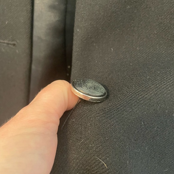 Kenneth Cole NY Black Wool Dress Coat Size 8 - Picture 5 of 7